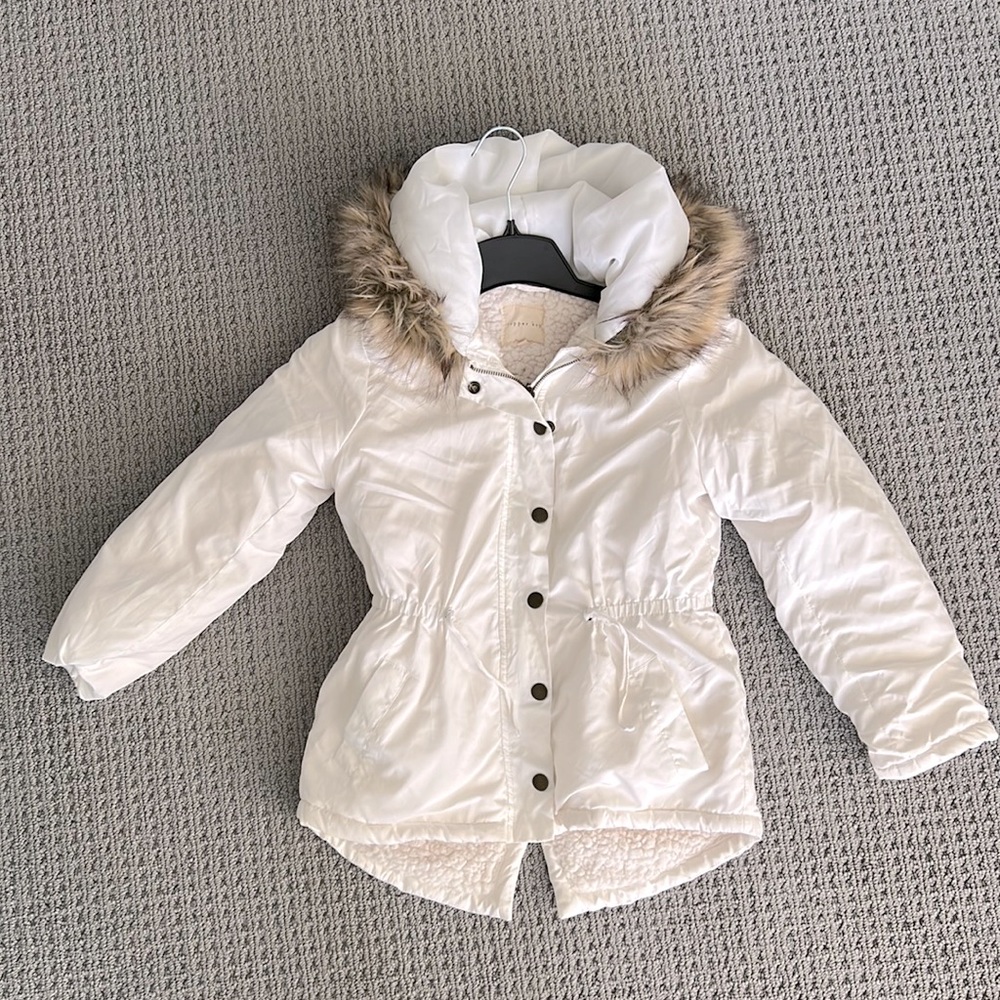 Copper Key Girls Jacket, Creamy White, Large